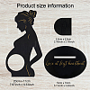 Wood Pregnant Woman Picture Frame Stand DJEW-WH0049-002-3