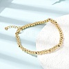 4MM Round 304 Stainless Steel Beaded Bracelets for Man and Women SA-CBAB767-15G-1