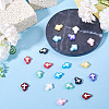 20Pcs 10 Colors Glass Beads Enamel Beads BLOW-TA0001-07B-6
