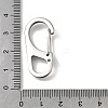 304 Stainless Steel Keychain Clasps STAS-U051-02A-P-3