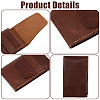 PU Leather Single Watch Storage Envelope Boxes CON-WH0089-229-4