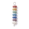 10Pcs Dyed Natural Lava Rock Connector Charms PALLOY-JF02546-03S-1