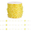 Acrylic Round Beaded Link Chains DIY-MB0007-001F-1
