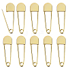Alloy Safety Pin Brooches JEWB-WH0001-77G-1