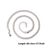 Unisex 304 Stainless Steel Snake Chains Necklaces DL8400-1-1