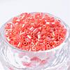 Opaque Colors Lustered Two Cut Glass Seed Beads SEED-Q022-130-2