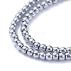 Electroplate Glass Beads Strands EGLA-K014-A-FP07-4