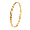 304 Stainless Steel Crystal Rhinestone Rhombus Hinged Cuff Bangles for Women WG11813-01-3