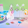 12pcs 3 styles Luminous Transparent Resin Cartoon Big Pendants CRES-TA0001-41-8