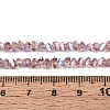 Electroplate Transparent Glass Beads Strands GLAA-N021-4mm-25-2