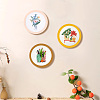 3 Sets 3 Styles DIY Embroidery Starter Kits DIY-TA0006-67-9