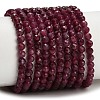 Natural Red Tourmaline Beads Strands GG-CBA77FB-B01-4mm-A-2