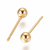 304 Stainless Steel Ball Stud Earrings EJEW-F237-01B-G-2