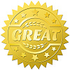34 Sheets Self Adhesive Gold Foil Embossed Stickers DIY-WH0509-035-1