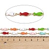 304 Stainless Steel Enamel Fish Link Chains CHS-F023-01J-G-2