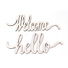 Hello Welcome Pendant Decorations DIY-WH0157-36-2