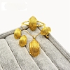 Hexagon Alloy Pendant Necklaces & Hoop Earrings & Cuff Bangles & Rings for Women FS-WG5B3B6-01-3