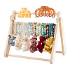 3-Tier Wooden Bracelet Organizer Display Riser Stands ODIS-WH0043-263A-1