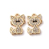 Brass Micro Pave Cubic Zirconia Pendants KK-Z112-15G-1