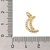 Rack Plating Brass Micro Pave Cubic Zirconia Pendants ZIRC-F142-13A-G-3