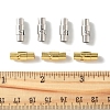 8 Sets 2 Colors Brass Locking Tube Magnetic Clasps KK-FS0001-61-5
