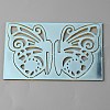 Acrylic Mirror Butterfly Cupcake Toppers FIND-WH0152-208A-2