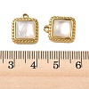 Natural Freshwater Shell Pendants STAS-G397-21G-01-3