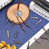 40Pcs 5 Colors Alloy Cord Ends FIND-GF0007-30-4