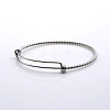 Tarnish Resistant Adjustable 201 Stainless Steel Expandable Bangles NJEW-S105-PJ215-60-2