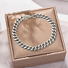 1Pc Men's 304 Stainless Steel Curb Link Chain Bracelets BJEW-DJ0001-82-3