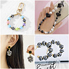 Striped Resin Beads RESI-TAG0001-01-9
