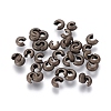 Brass Crimp Beads Covers KK-G015-AB-1