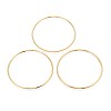 3Pcs 304 Stainless Steel Plain Bangles Set For Women BJEW-N033-01G-3