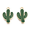 Light Gold Plated Alloy Pendants LS-ENAM-T009-12A-2