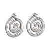 304 Stainless Steel Earrings EJEW-O004-15P-2