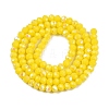Electroplate Opaque Solid Color Glass Beads Strands LS-EGLA-A044-P4mm-L04-3