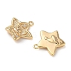 Christmas Brass Micro Pave Clear Cubic Zirconia Pendants KK-A280-03A-G-2