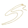 Rack Plating Brass Dapped Chain Necklaces for Women NJEW-H049-04G-4