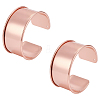 2Pcs Alloy Grooved Bangles BJEW-UN0001-90-1