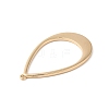 Brass Open Back Bezel Big Pendants KK-O144-28G-2