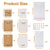 150Pcs 6 Style Paper Earring Display Cards CDIS-BT0001-01-2