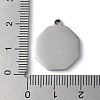 Non-Tarnish 304 Stainless Steel Pendants STAS-D025-08P-3