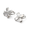 Rhodium Plated 925 Sterling Silver Peg Bails STER-Z001-013P-4