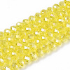 Electroplate Glass Beads Strands EGLA-A034-T8mm-B21-1