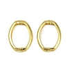 Oval Brass Twister Clasps KK-I358-026G-1