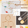 20Pcs 2 Colors 304 Stainless Steel Paperclip Chains Bracelet Making AJEW-ME0001-06-5