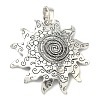 Tibetan Style Alloy Big Pendants X-FIND-D037-02AS-01-1