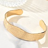 Abstract Pattern 304 Stainless Steel Cuff Bangles for Women BJEW-D466-04G-1