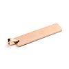 Ion Plating(IP) 304 Stainless Steel Pendants STAS-D142-01B-RG-2