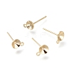 Brass Stud Earring Findings KK-H102-08G-1